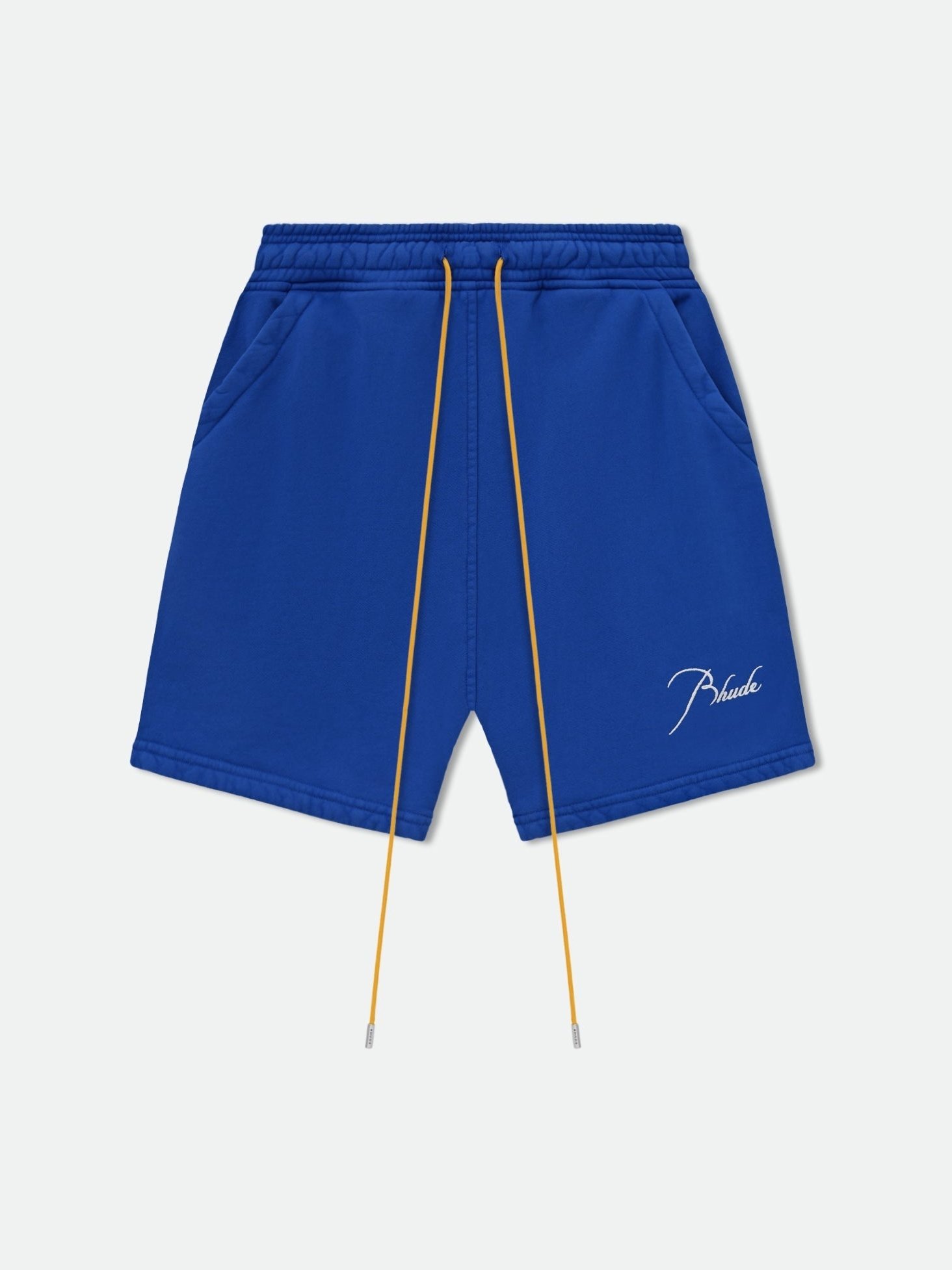 Rhude Embroidered Logo Sweat Shorts — Blue by Rhude