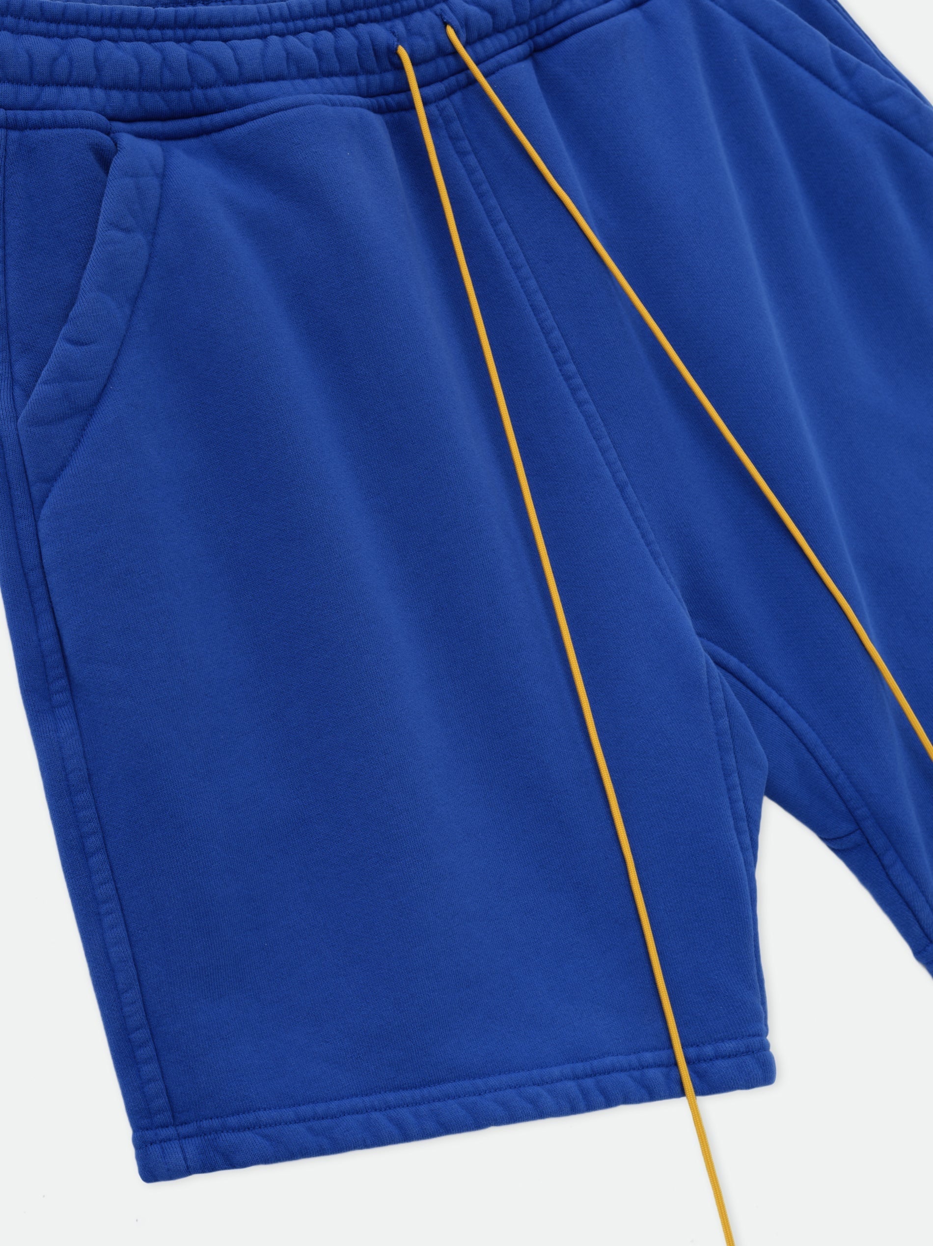 Rhude Embroidered Logo Sweat Shorts — Blue, view 2