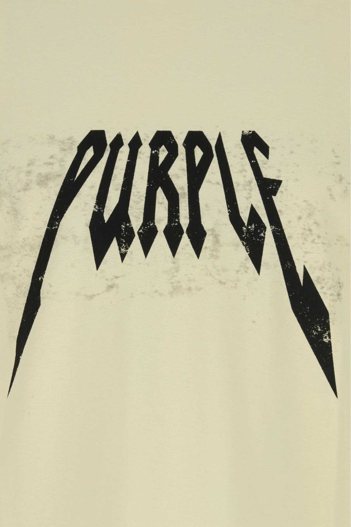 Purple Denim Offwhite Sweater — Beige, view 3