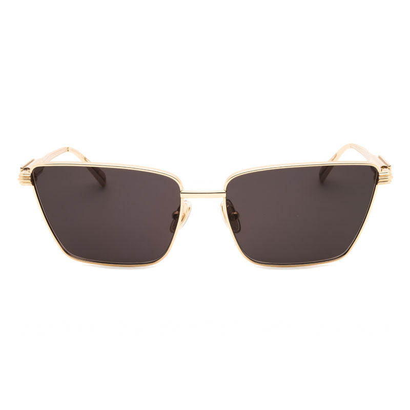 Ferragamo SF331S Cat-Eye Gold Metal Sunglasses — Gold, view 2