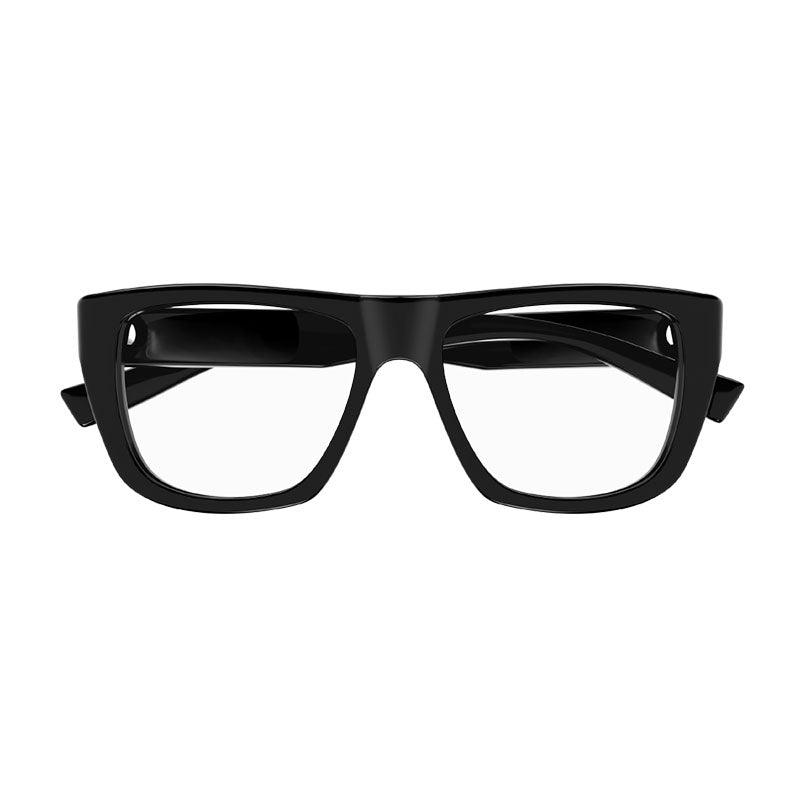 Saint Laurent SL714003 Oversized Acetate Square Eyeglasses — Black, view 2