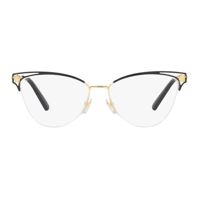 Versace VE12801433 Cat-Eye Semi Rim Eyeglasses — Black, view 2