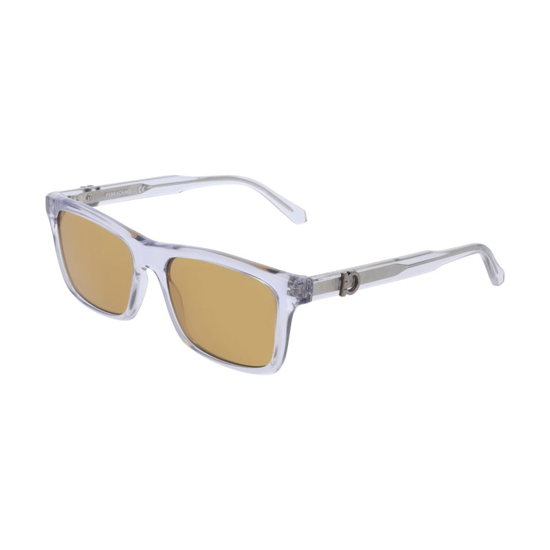 Ferragamo SF2060SE020 Square Full Rim Sunglasses — Gray by Ferragamo