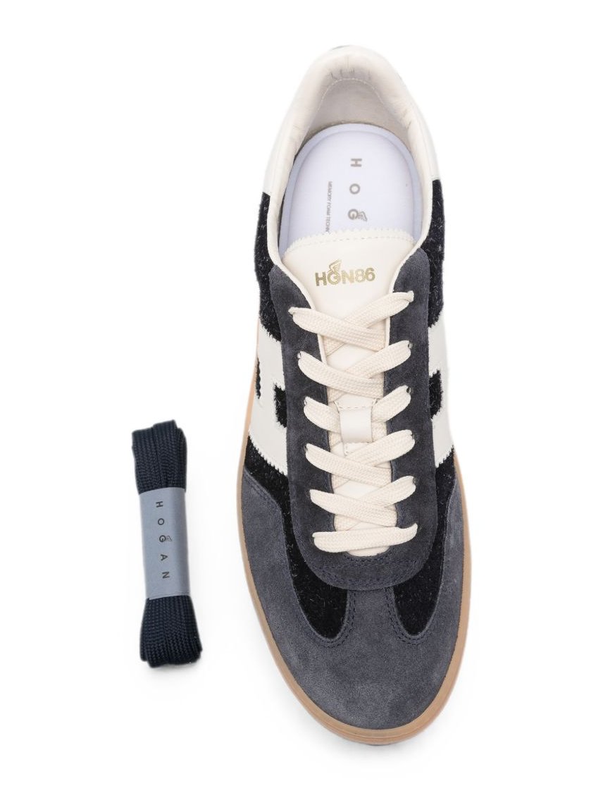 Hogan Colour-Block Sneaker — Black, view 3