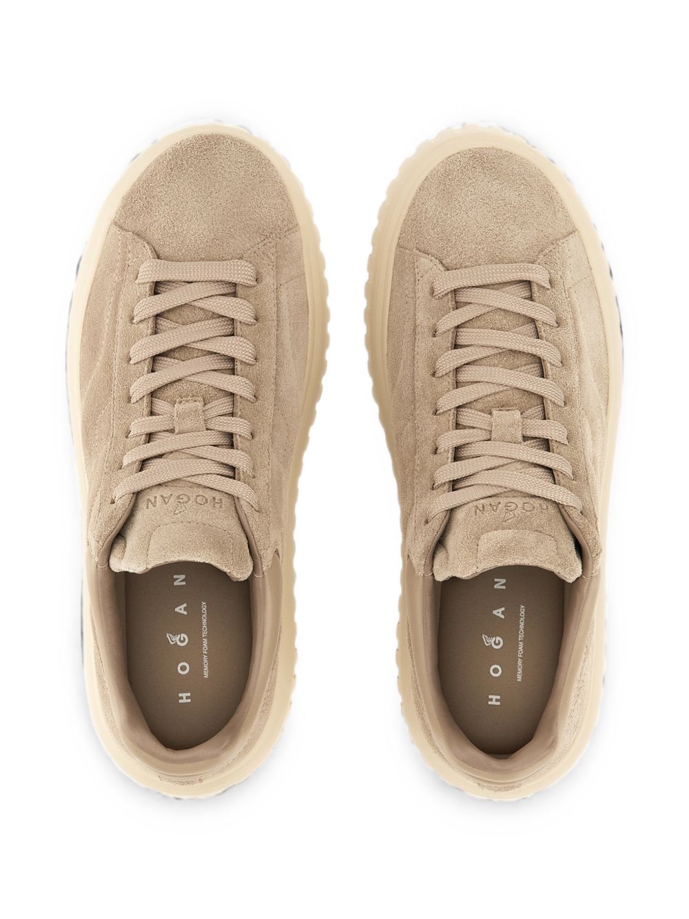 Hogan Suede Sneaker — Beige, view 2