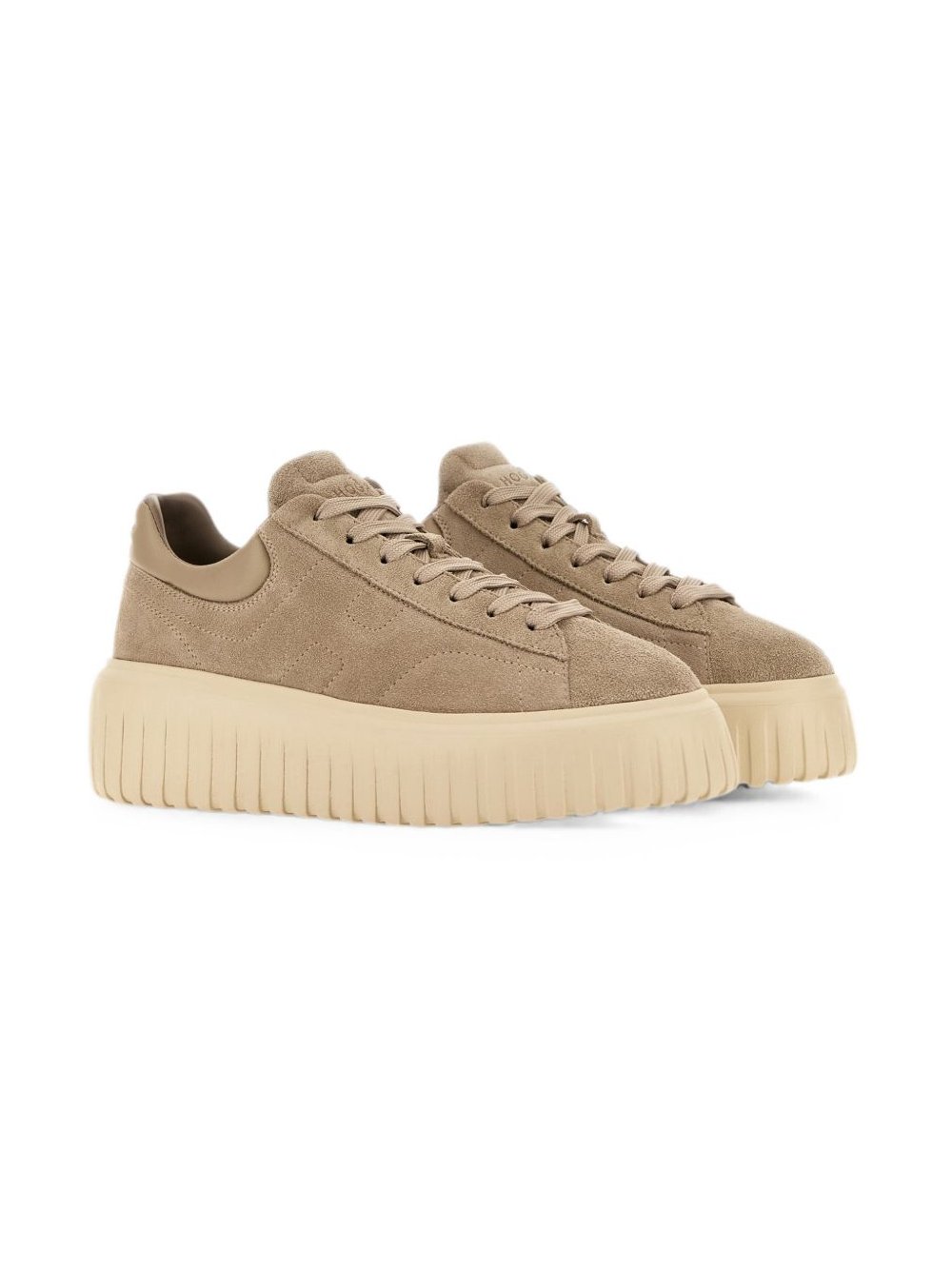 Hogan Suede Sneaker — Beige, view 3