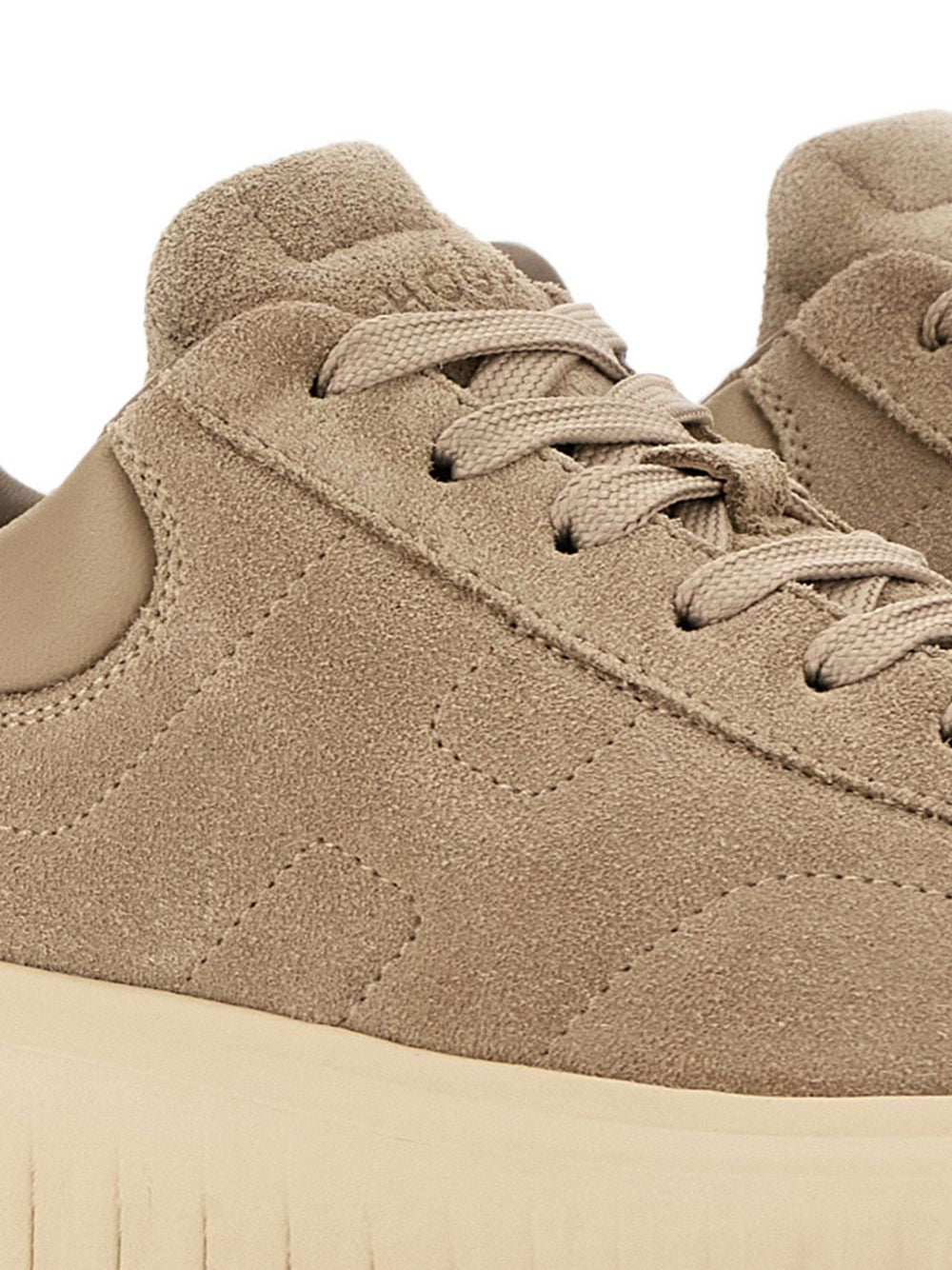 Hogan Suede Sneaker — Beige, view 4