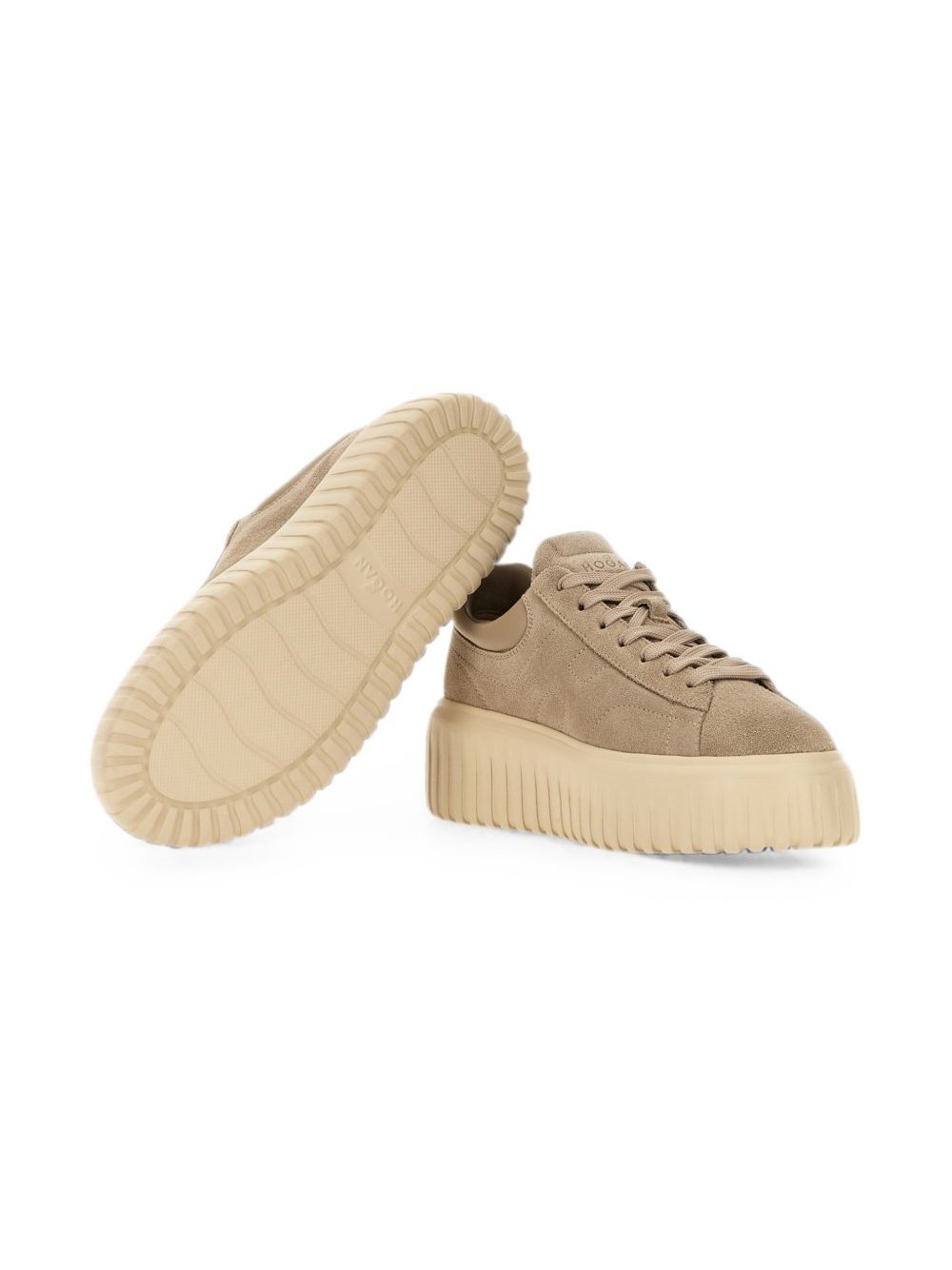 Hogan Suede Sneaker — Beige, view 5