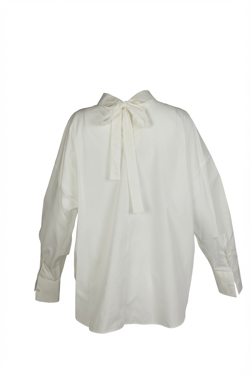 Valentino White Cotton Shirt — White, view 3