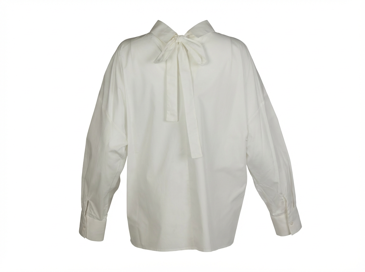 Valentino White Cotton Shirt — White, view 4