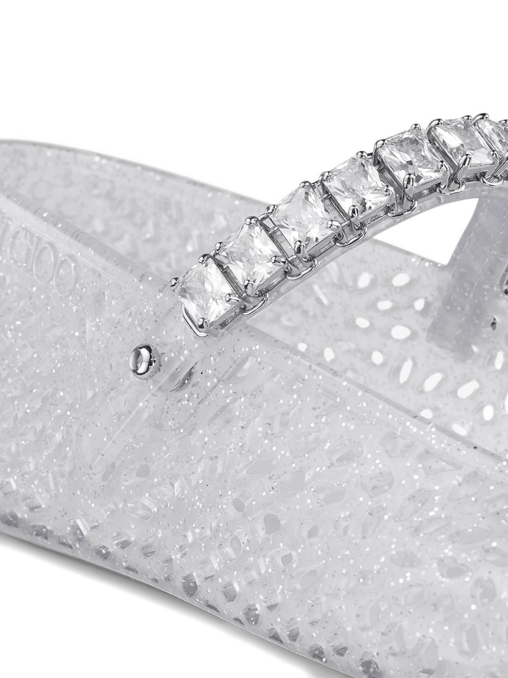 Jimmy Choo Jelly Flat — Silver, view 2