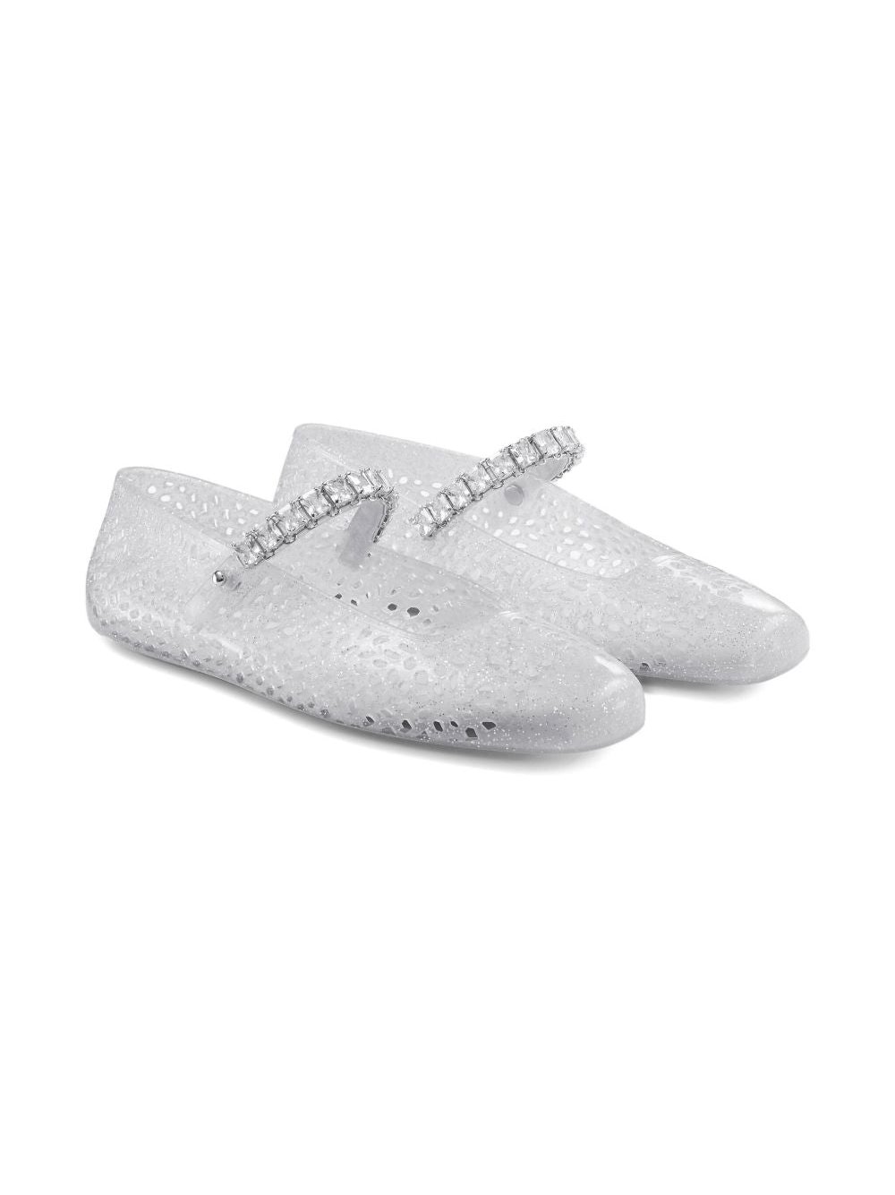 Jimmy Choo Jelly Flat — Silver, view 4