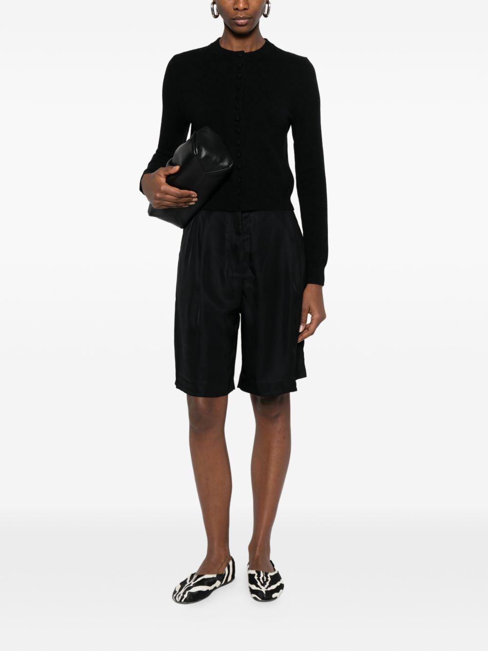 Lisa Yang Cardigan — Black, view 3