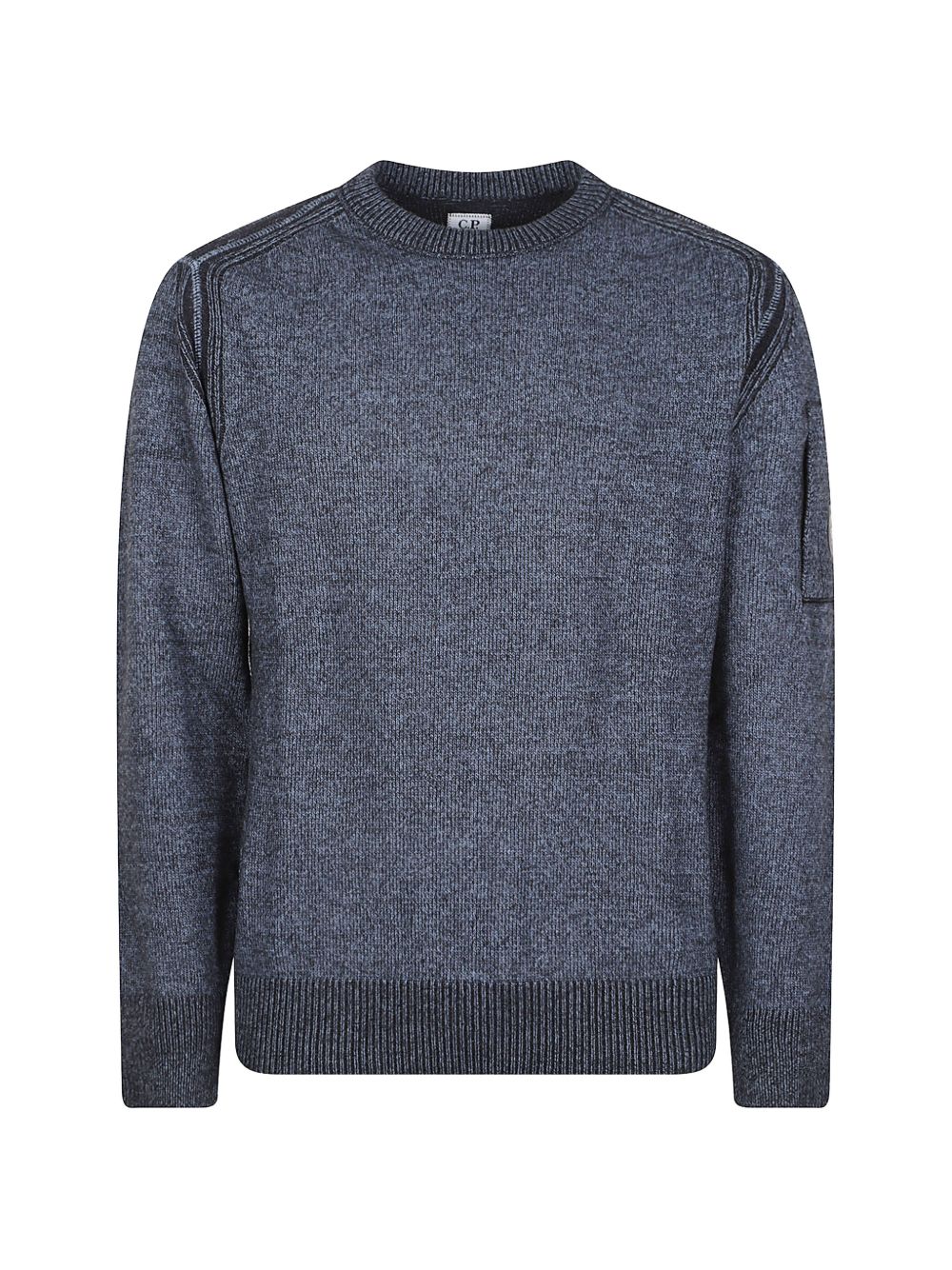 C.P. Company Ribbed Crew Neck Sweater — Navy by C.p. Company