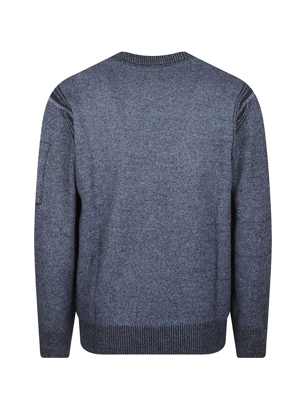 C.P. Company Ribbed Crew Neck Sweater — Navy, view 2