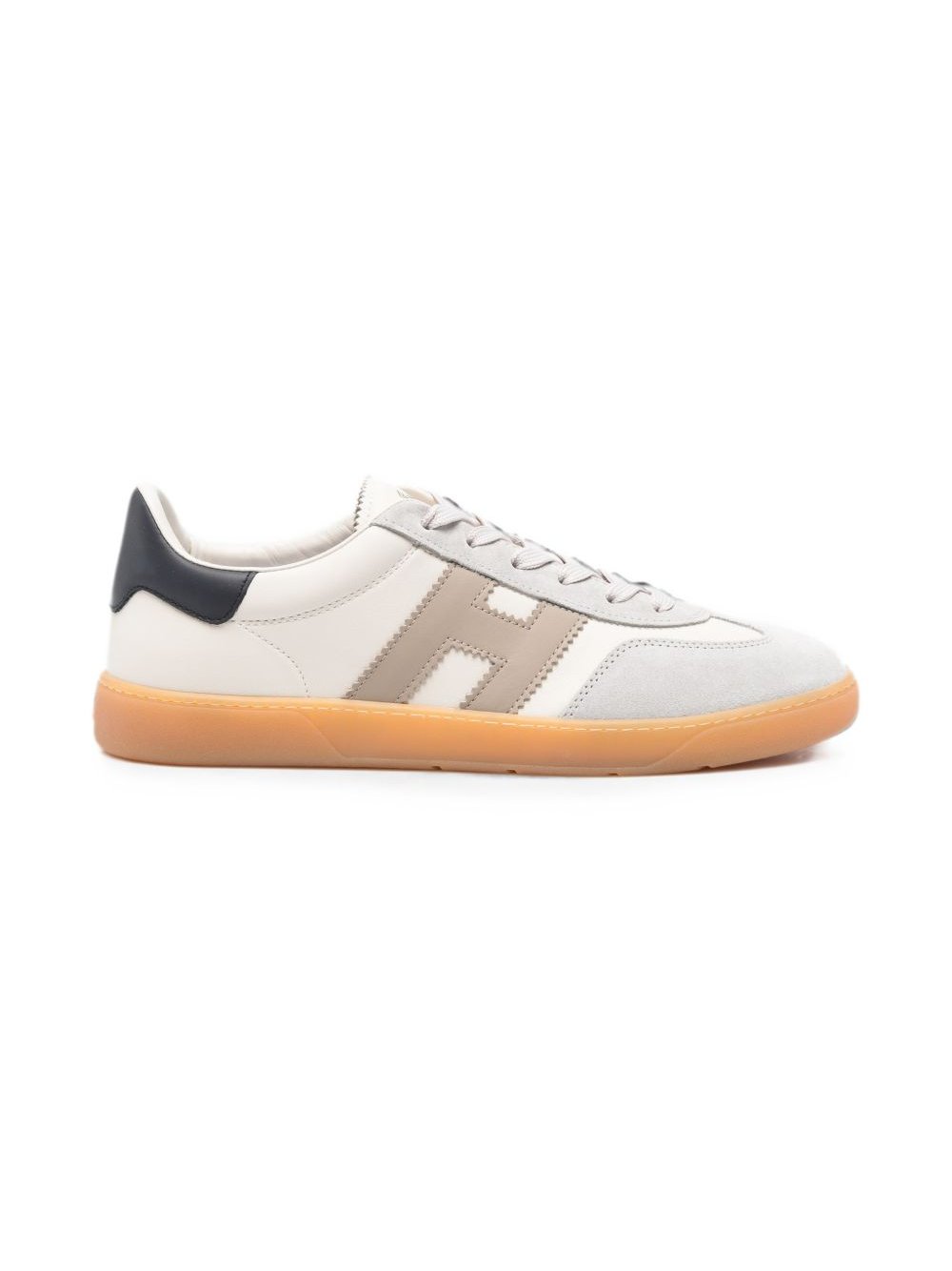 Hogan Logo-Patch Leather Sneakers — White by Hogan