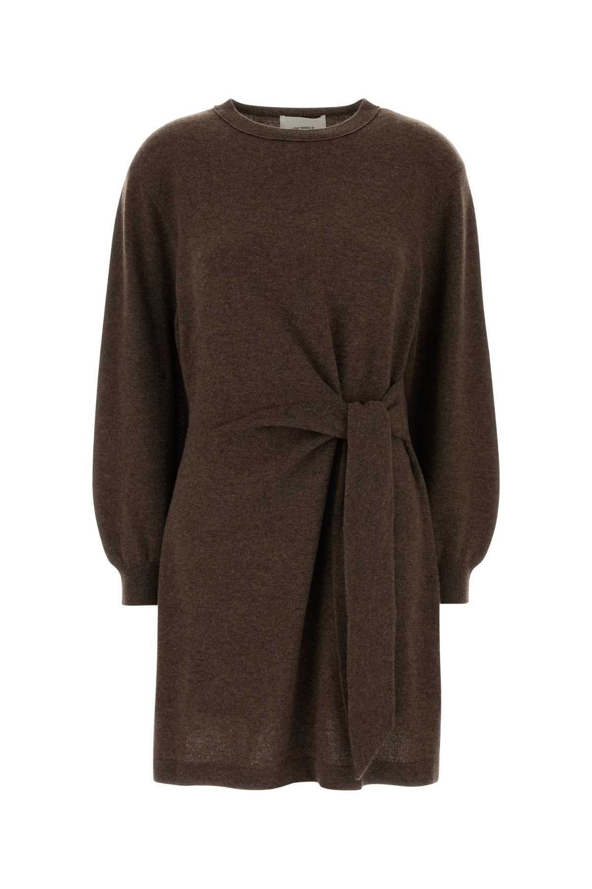 Lisa Yang Cashmere Dress — Brown by Lisa Yang