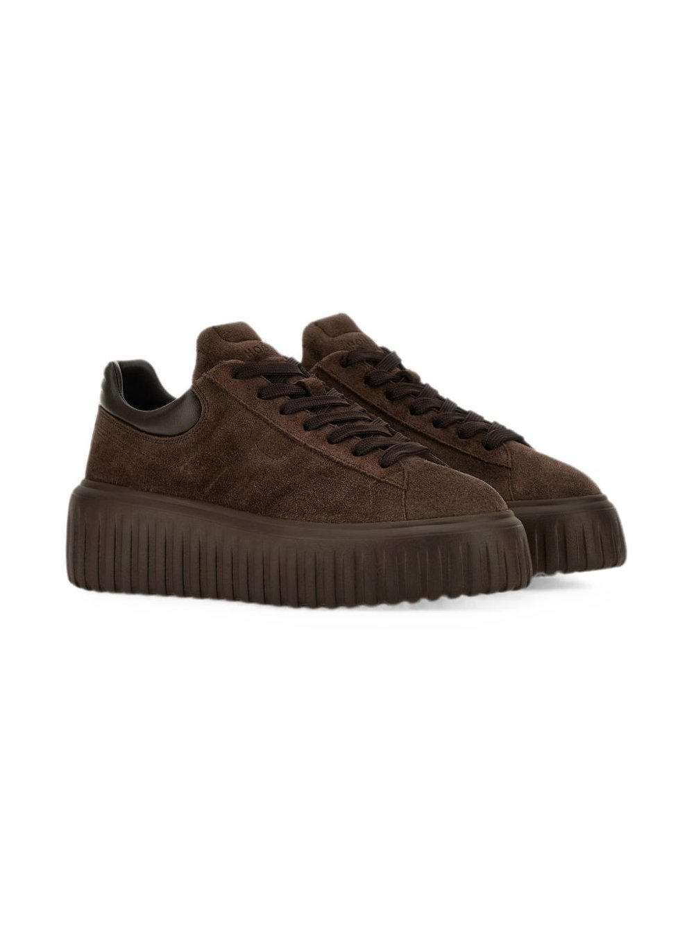 Hogan H-Stripes Sneaker — Brown, view 3
