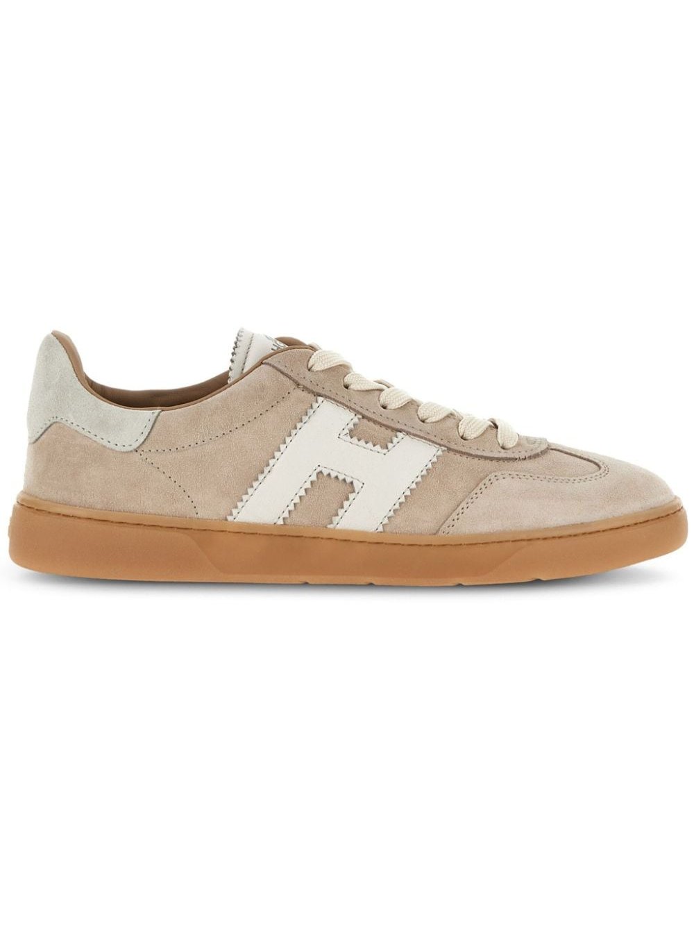 Hogan Suede and Leather Sneaker — Beige by Hogan