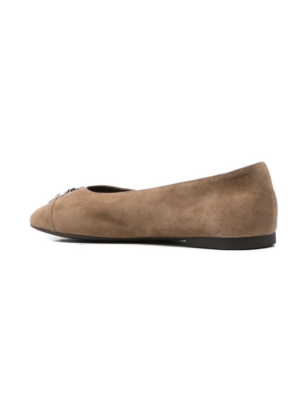 Tory Burch Charlie Flat — Brown, view 4