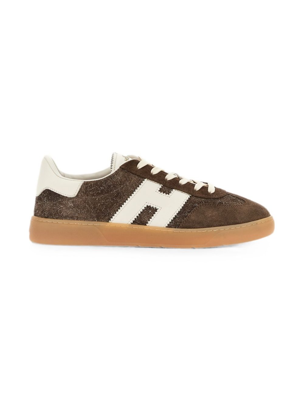 Hogan Colour-Block Leather Sneaker — Brown by Hogan