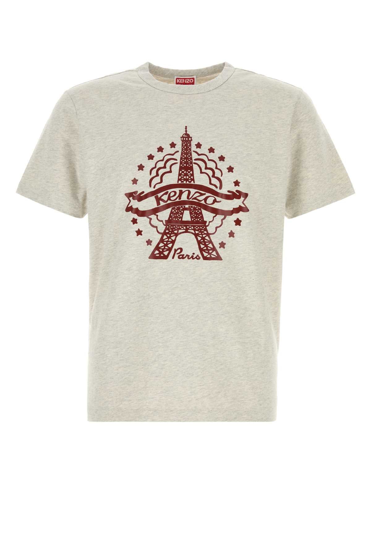 Kenzo Eiffel Tower Logo-Printed Cotton T-shirt — Gray by Kenzo