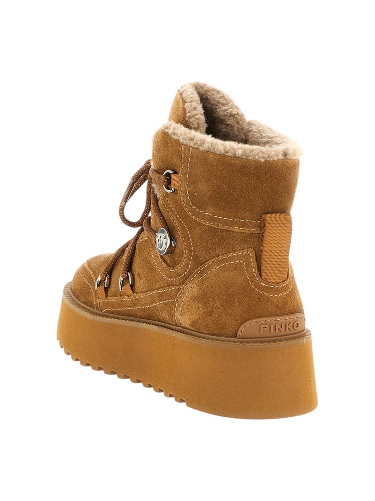 Pinko Ankle Boots — Brown, view 3