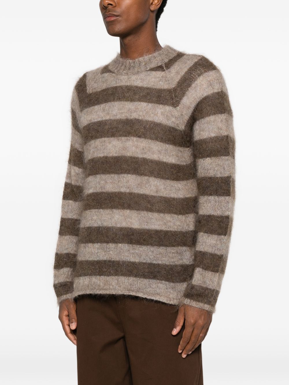 Emporio Armani Striped Sweater — Black, view 3