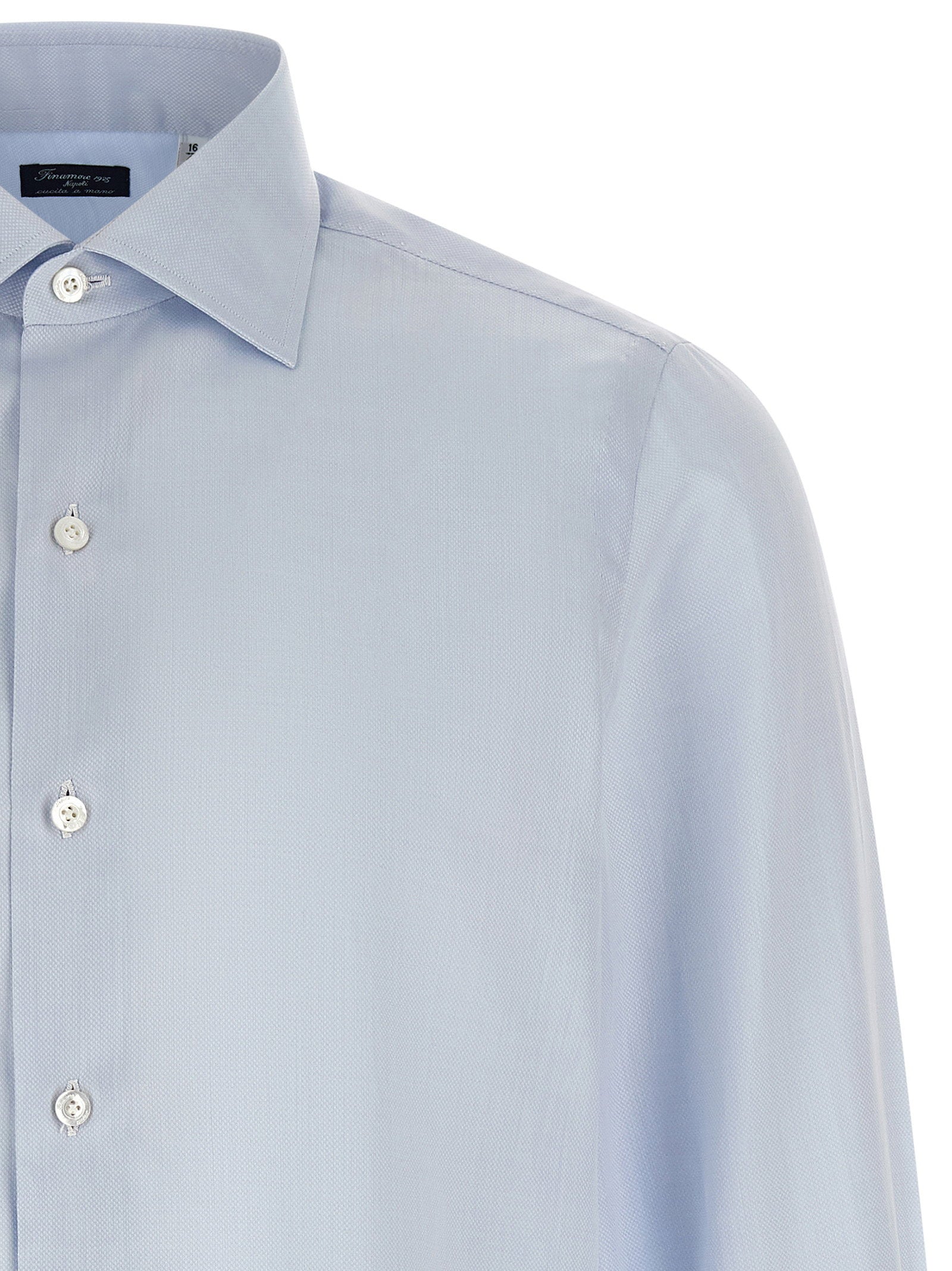 Finamore Luigi Shirt — Light Blue, view 3