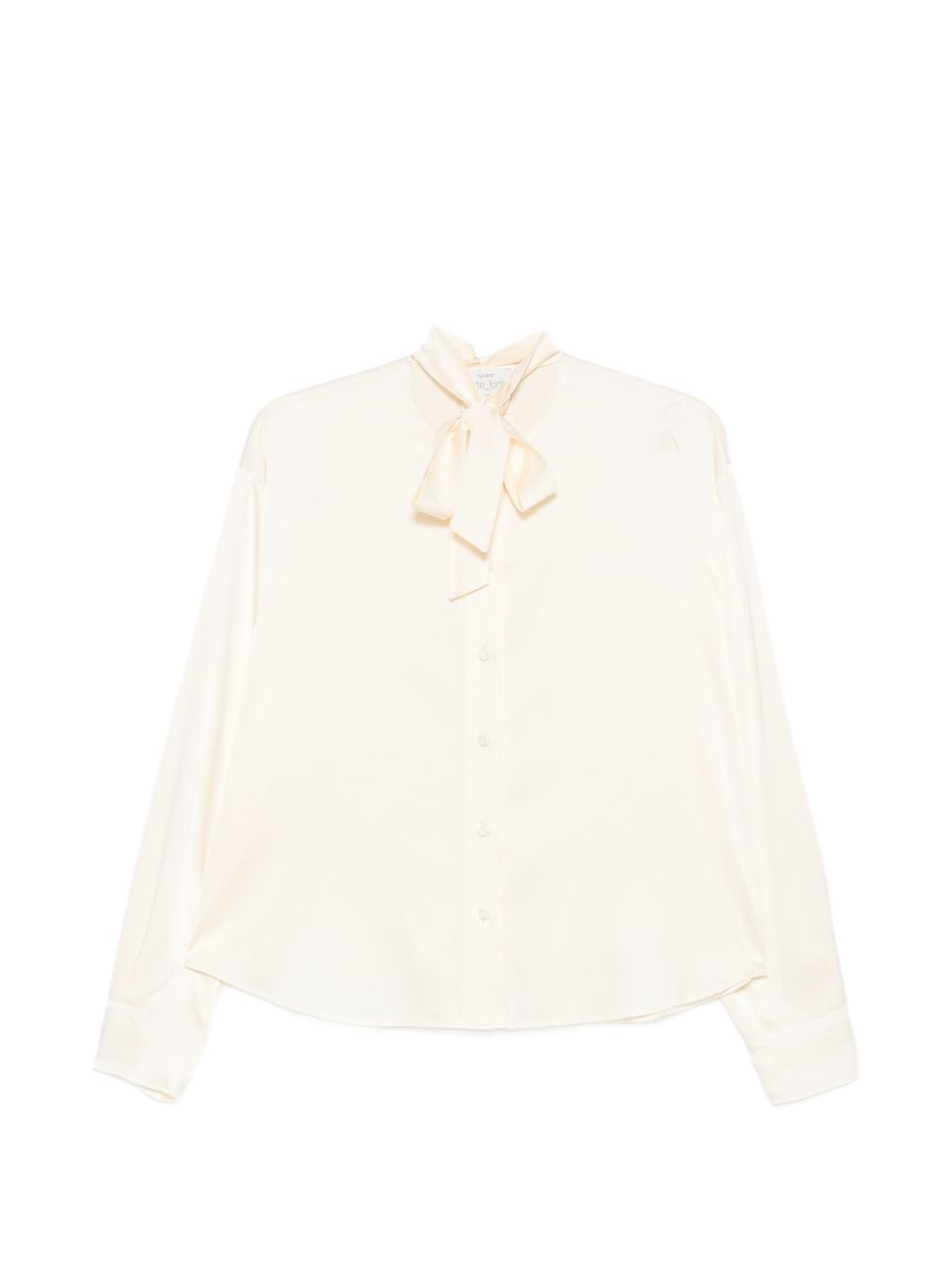 Forte Forte Silk Bow-Tie Blouse — Cream by Forte Forte
