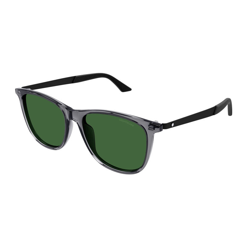 Montblanc MB0330S001 Square Full Rim Sunglasses — Gray by Montblanc