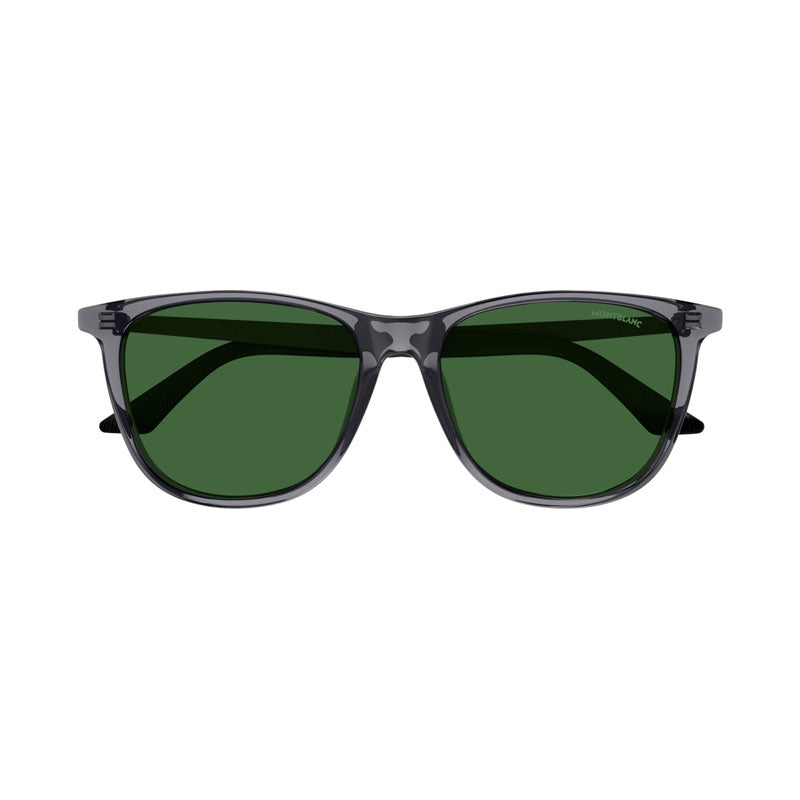 Montblanc MB0330S001 Square Full Rim Sunglasses — Gray, view 2