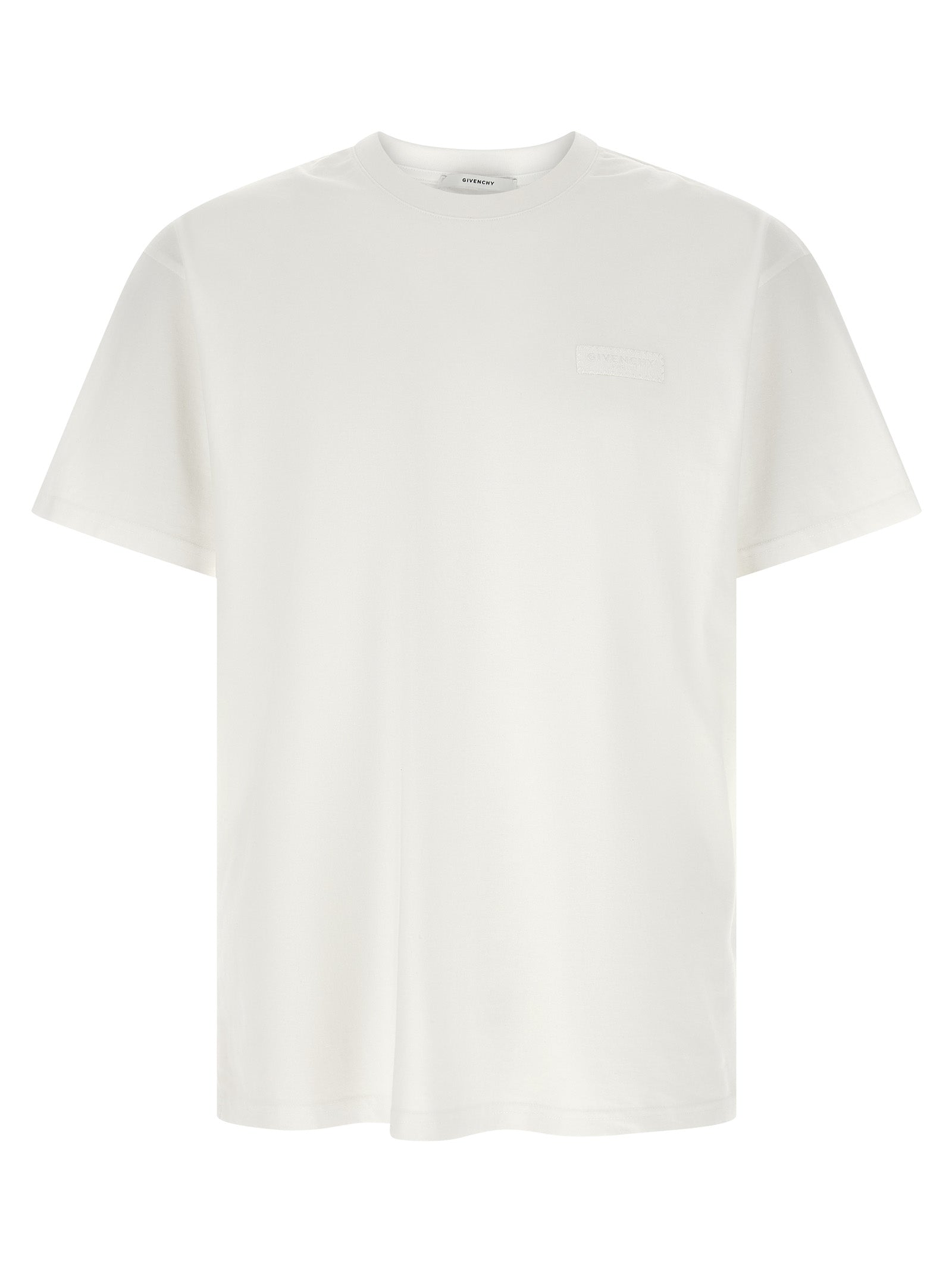 Givenchy Logo-Embroidered Cotton T-Shirt — White by Givenchy