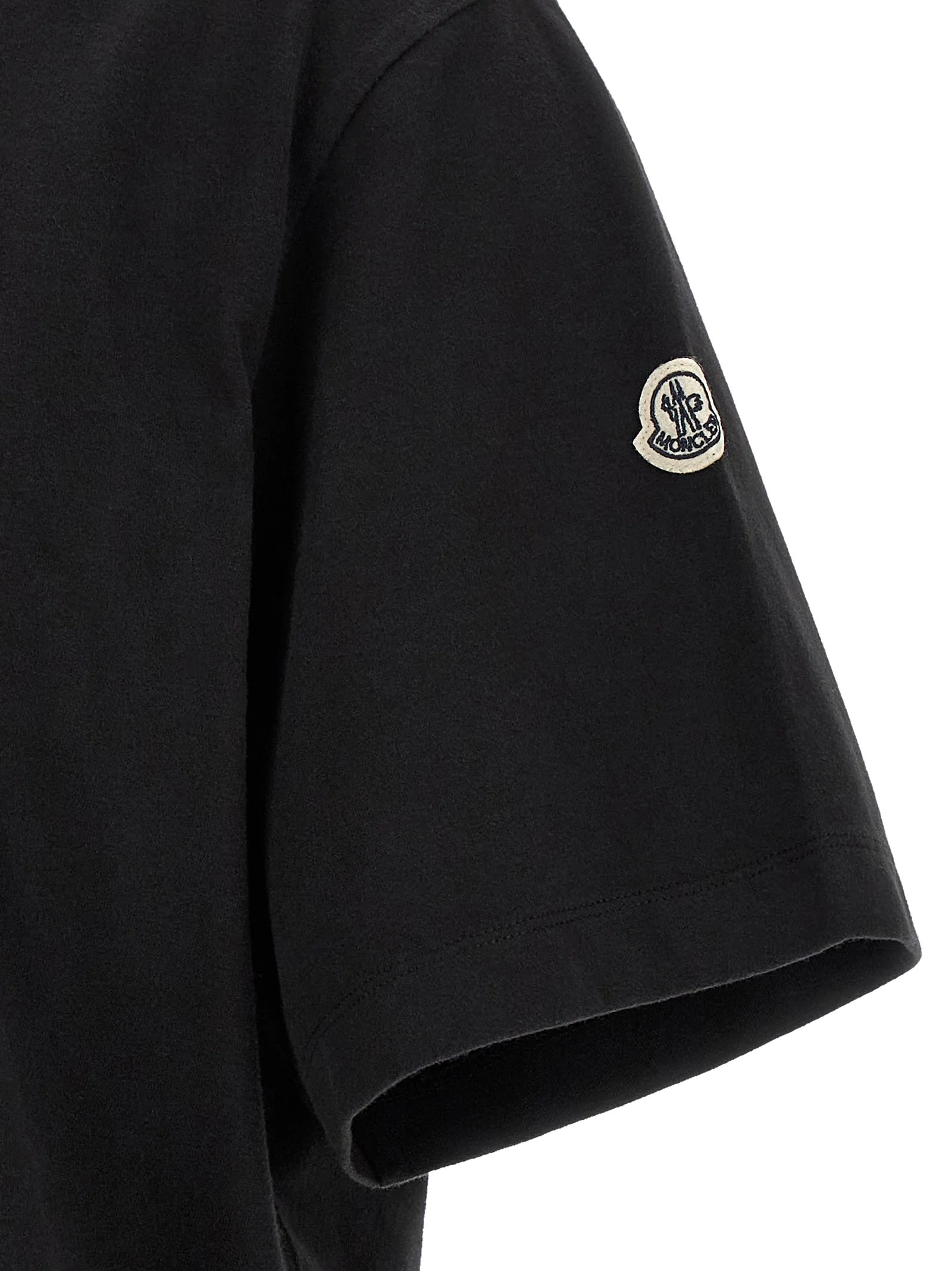 Moncler Genius Cotton T-Shirt — Black, view 4