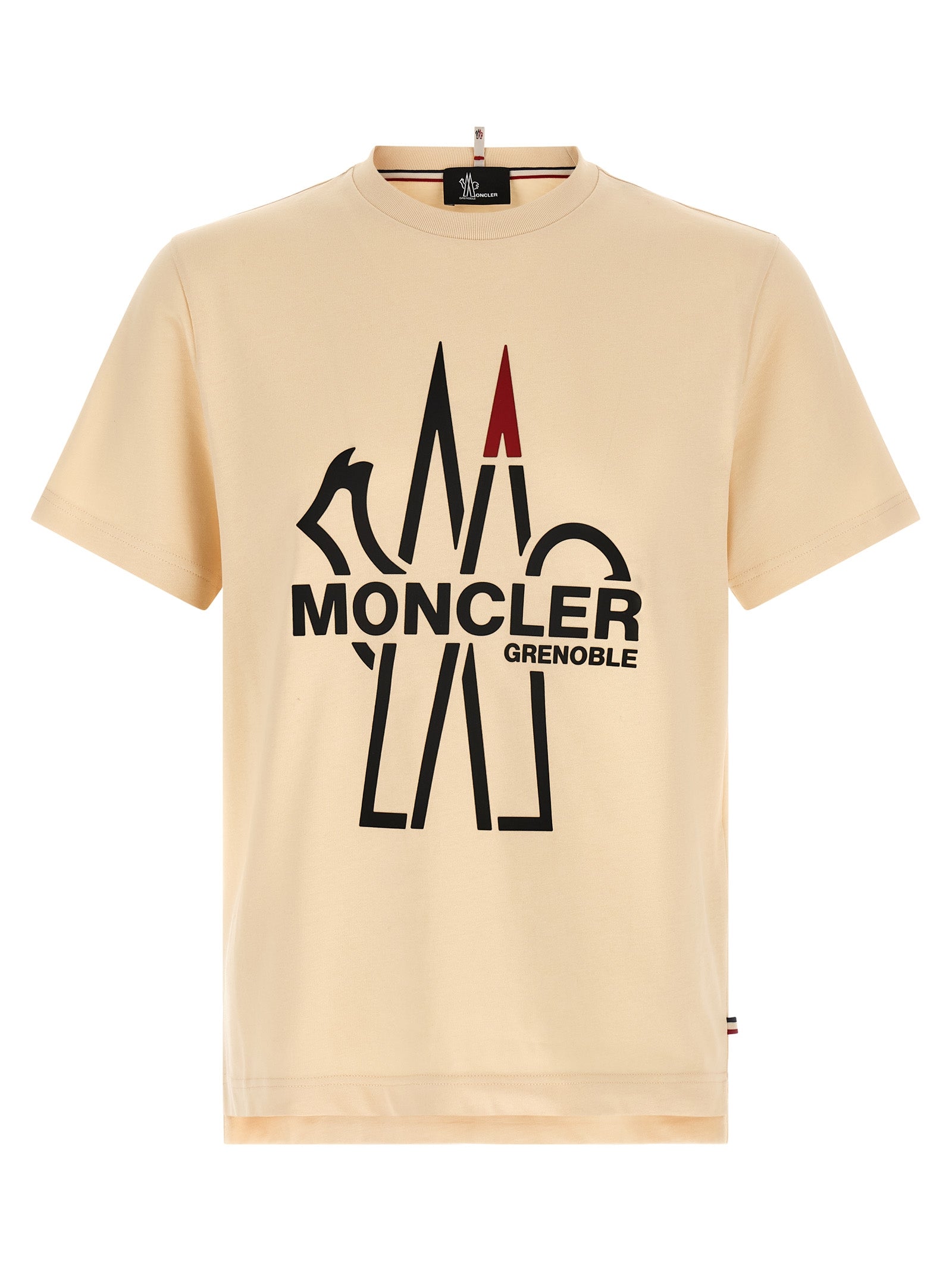 Moncler Grenoble Logo-Printed Cotton T-Shirt — Beige by Moncler Grenoble