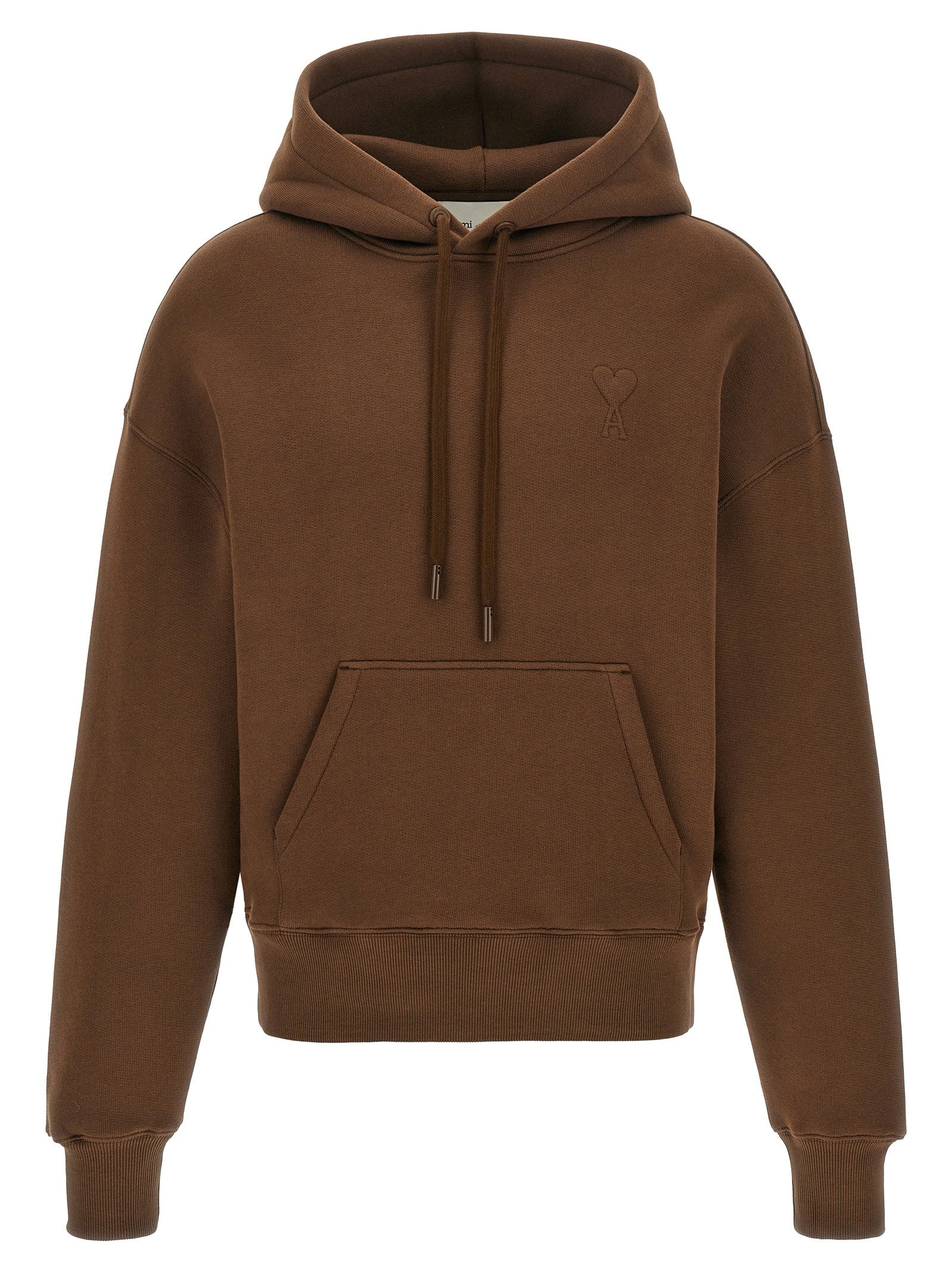 Ami Paris Hoodie — Brown by AMI Paris