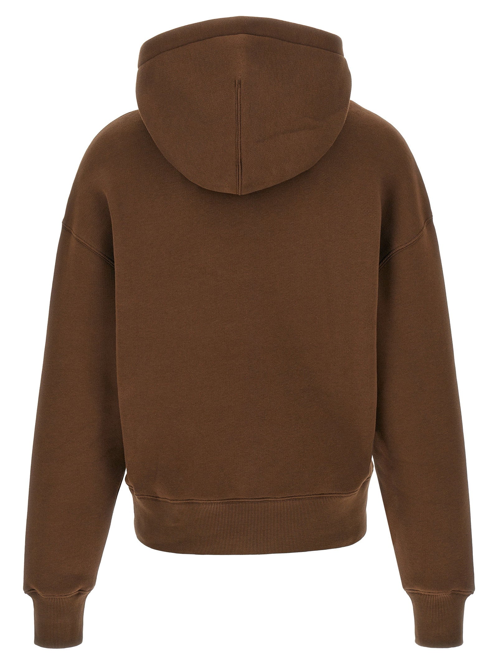 Ami Paris Hoodie — Brown, view 2