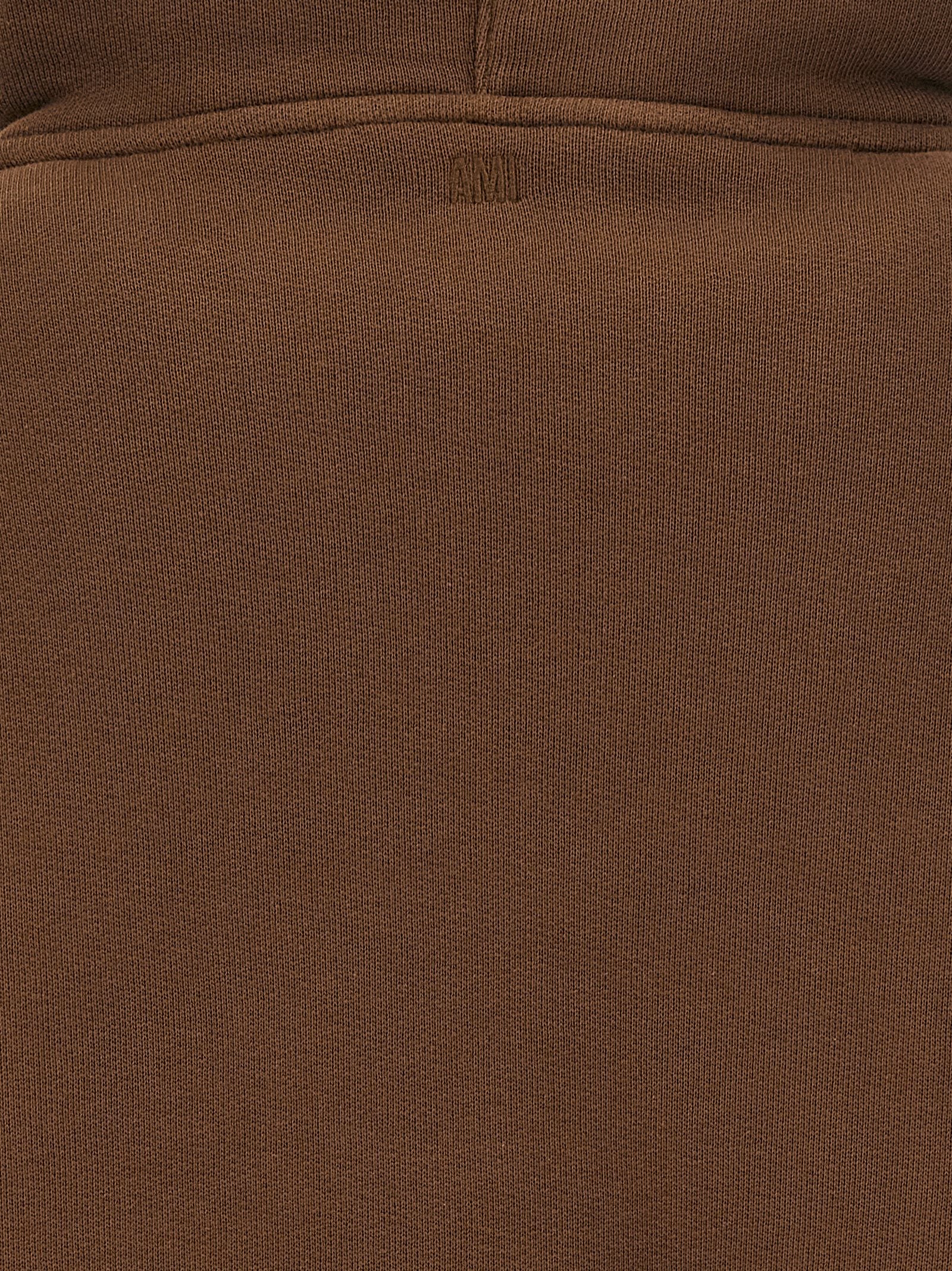 Ami Paris Hoodie — Brown, view 4