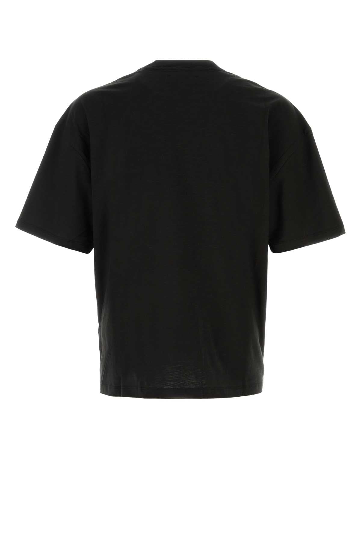 Amiri Distressed Logo-Print T-Shirt — Black, view 2