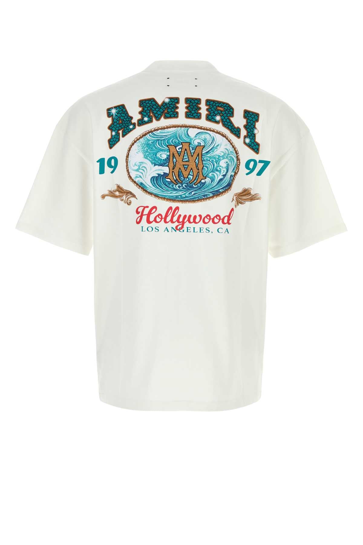 Amiri Hollywood Graphic T-Shirt — White, view 2