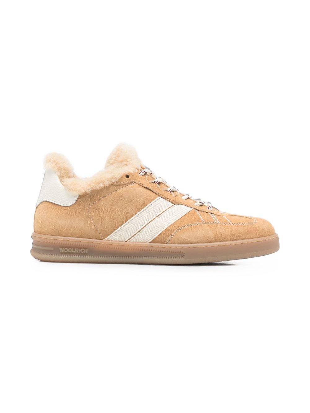 Woolrich Suede and Shearling Sneaker — Beige by Woolrich