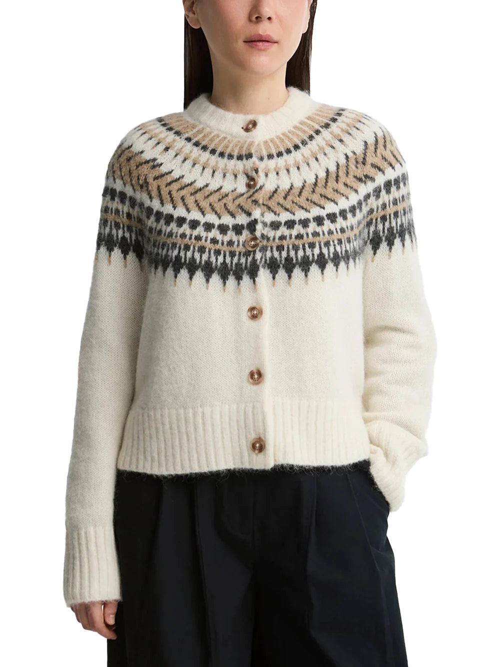 Barbour Pauline Cardigan — Beige, view 3