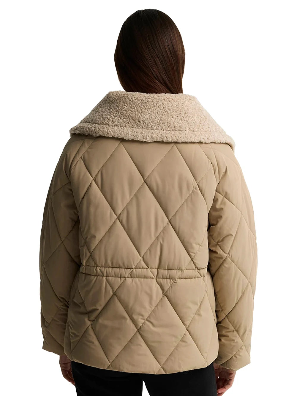 Barbour Eva Puffer Jacket — Beige, view 6