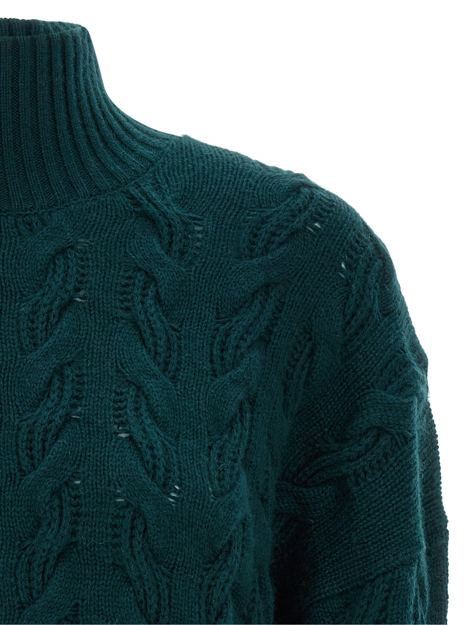 Max Mara Studio Cosmo Sweater — Forest Green, view 3