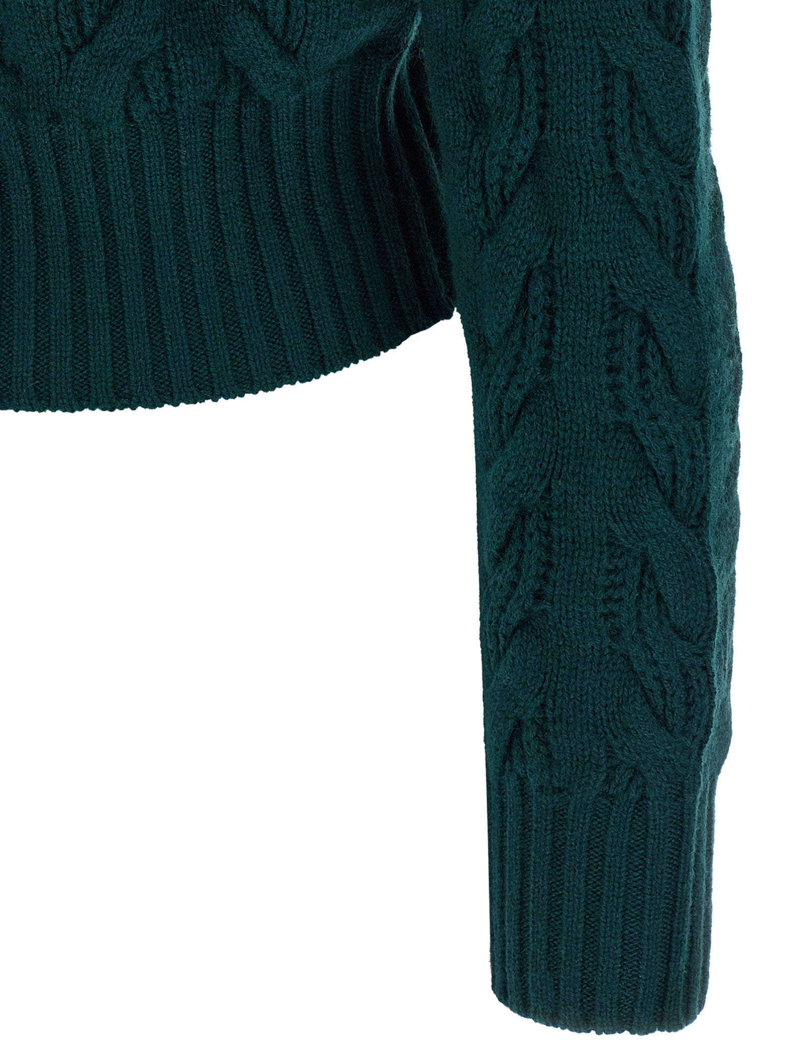 Max Mara Studio Cosmo Sweater — Forest Green, view 4