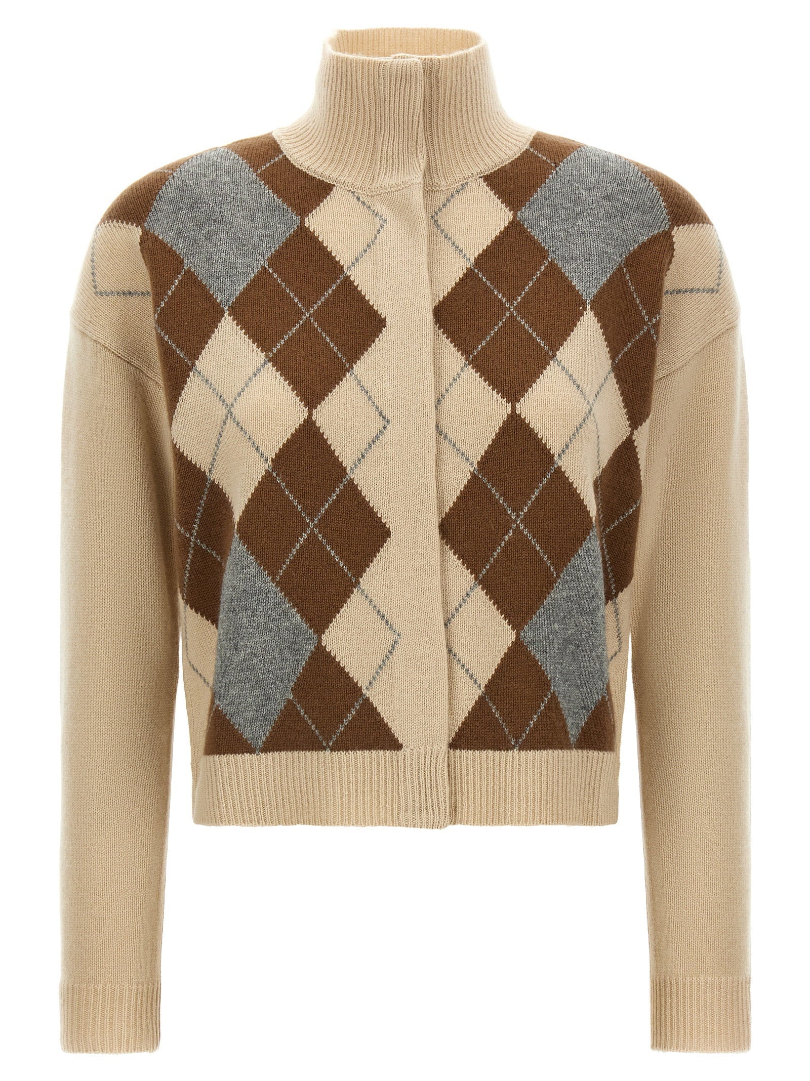 Max Mara Studio Pacche Cardigan — Cream - XS by Max Mara Studio