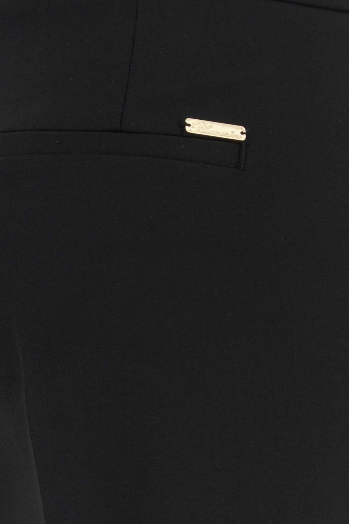 Blumarine High-Waisted Trousers — Black, view 3