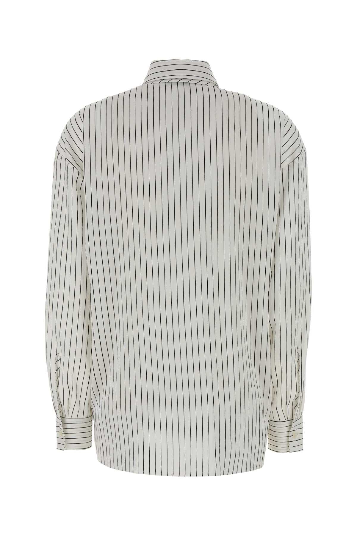 Pt Torino Striped Shirt — White, view 2