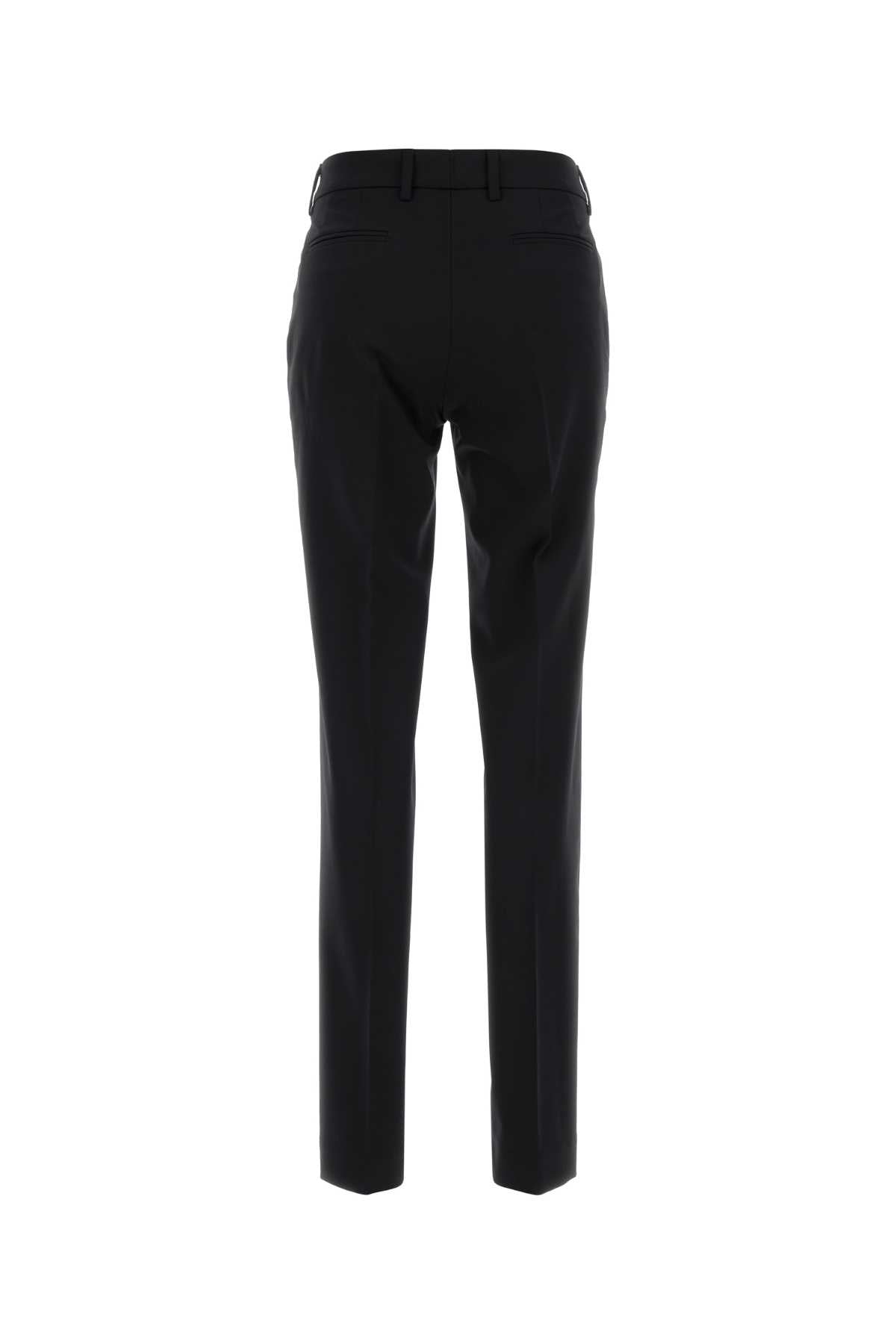 Pt Torino Virgin Wool Trousers — Black, view 2