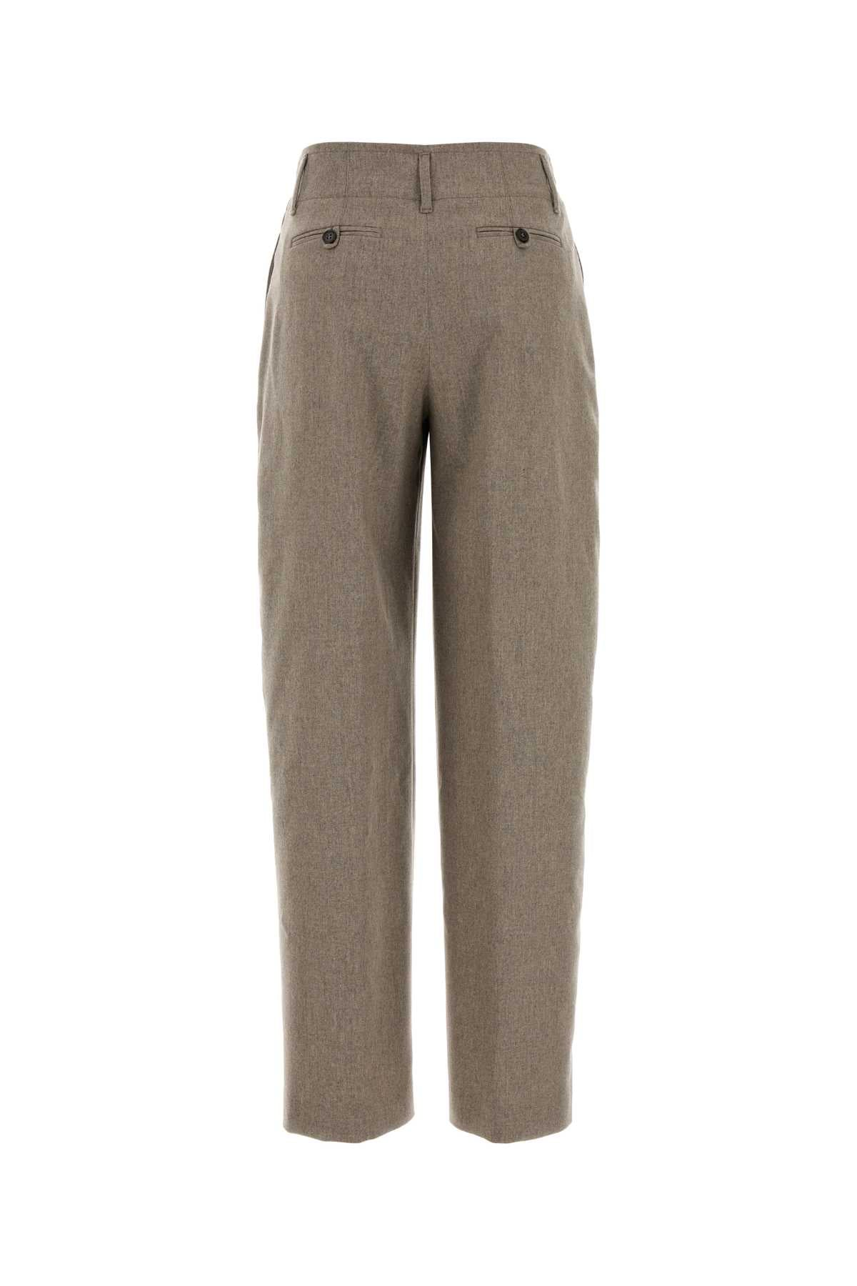 Pt Torino Virgin Wool and Cashmere Trousers — Beige, view 2